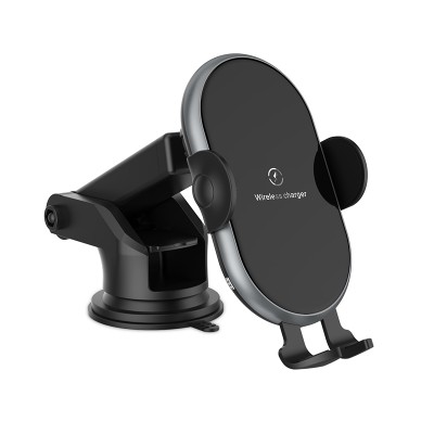 2020 Fashion design Wireless car Charger for cell phone Full-Auto Car Mount Wireless Charger with mobile phone holder